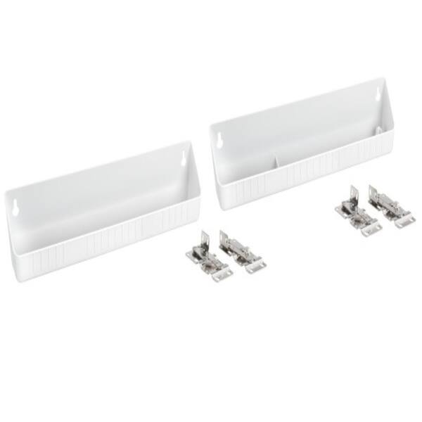 Rev-A-Shelf 6572-11-52 Tip Out Tray – 11 Inch Sink Front Kit, White