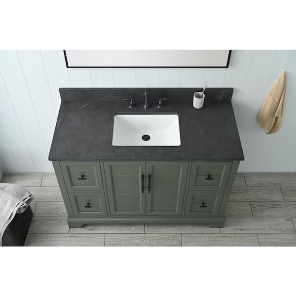 Vanity Art Chambery 48 in. W x 22 in. D x 34.5 in. H Single