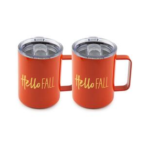 16 oz. "Hello Fall" Insulated Coffee Mugs (Set of 2)