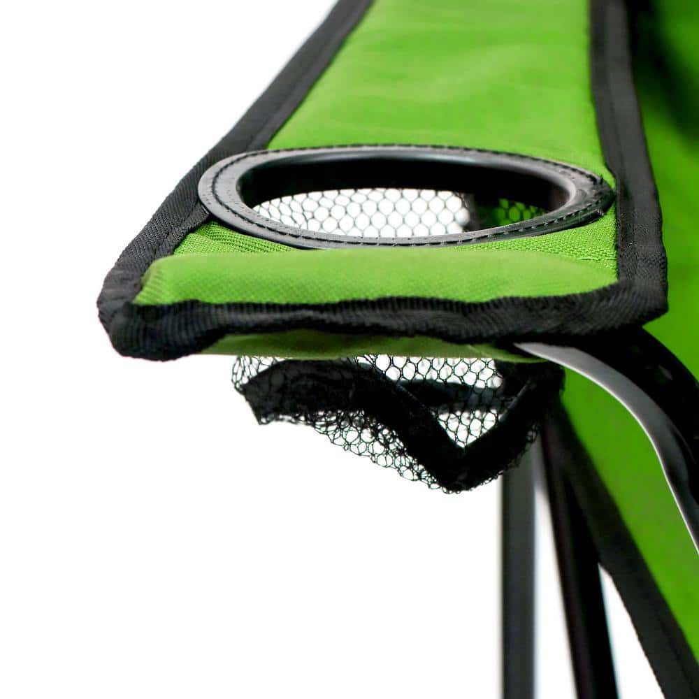 Lime Green Portable Folding Camping Beach Chair with Arms