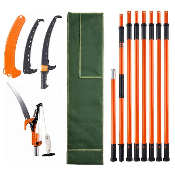 Blade Length 46.06 in. Manual Pruning Saw, 7.3 ft. to 27 ft. Extendable 3 Pruner, Branch Trimmer