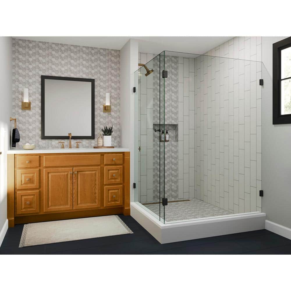 Medium Oak 3-Drawer Bathroom Vanity Base Cabinet