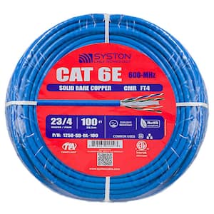 Cat6 100 ft. Blue 23-4 Riser Twisted Pair Cable