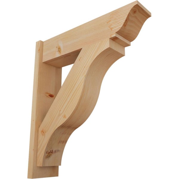 Ekena Millwork 8 in. x 32 in. x 28 in. Fuston Traditional Smooth Douglas Fir Outlooker