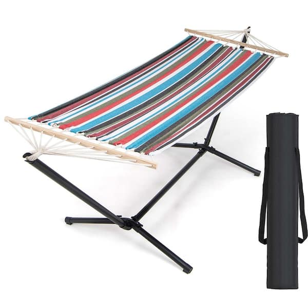 Costway 10.5 ft. Portable Hammock with Heavy Duty Stand and Carrying Case for Garden