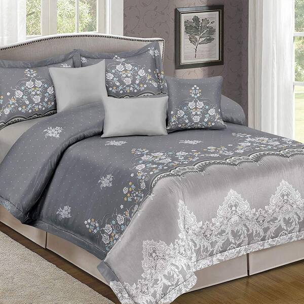 gray pillow shams