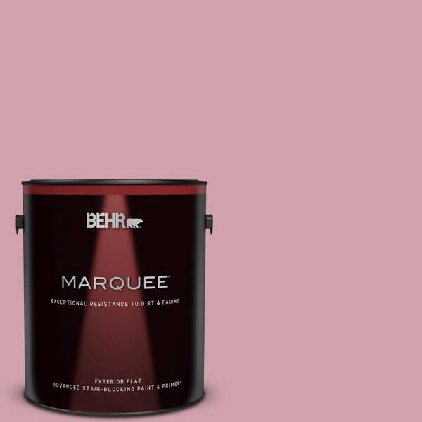 BEHR MARQUEE 1 gal. #100C-3 Birthday Candle Flat Exterior Paint & Primer