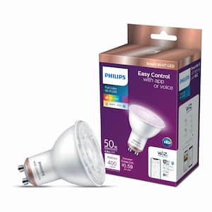 50-Watt Equivalent MR16 LED Smart Wi-Fi Color Chagning Light Bulb GU10 Base powered by WiZ with Bluetooth (2-Pack)