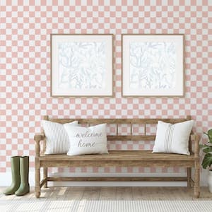 Pink Checkmate Vinyl Peel and Stick Wallpaper Roll (Covers 28 sq. ft.)