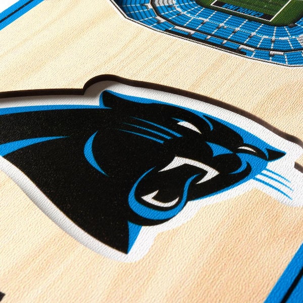 NFL Carolina Panthers 6 in. x 19 in. 3D Stadium Banner-Bank of America Stadium