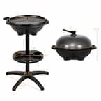 1350-Watt Outdoor Garden Camping BBQ Electric Grill in Black with 4 Temperature Setting