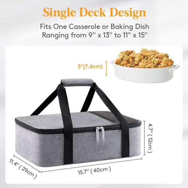 Esepony Insulated Single Decker Lunch Bag for Potluck Parties