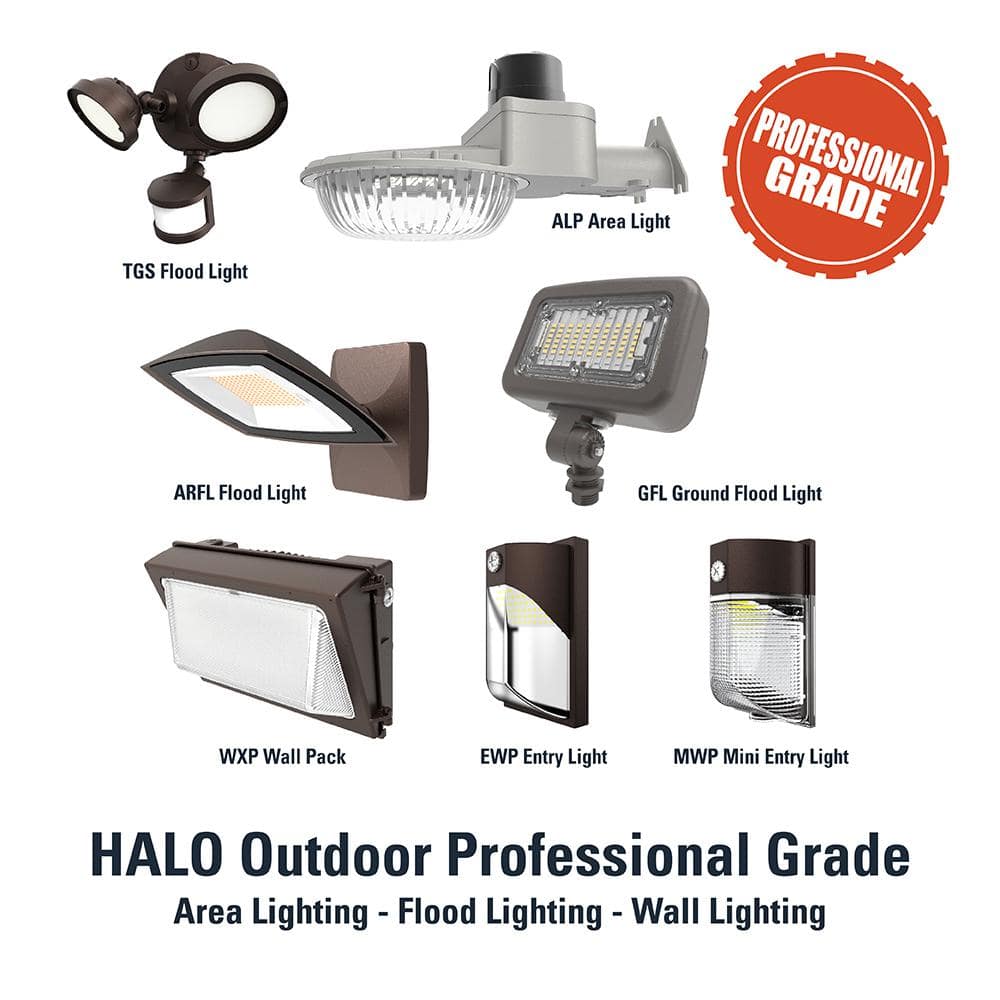 Bronze Outdoor Integrated LED Floodlight with Remote Control