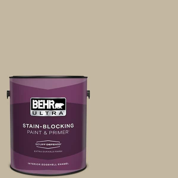 BEHR ULTRA 1 gal. Home Decorators Collection #HDC-NT-09 Basic Khaki Extra Durable Eggshell Enamel Interior Paint & Primer