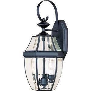 South Park 3-Light Black Outdoor Wall Lantern Sconce