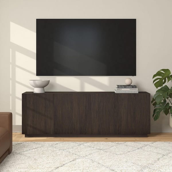 Meyer&Cross Halifax 70 in. Alder Brown TV Stand Fits TV's up to 75