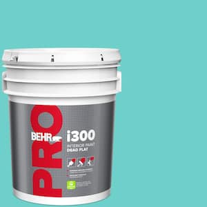 5 gal. #P450-4 Hidden Sea Glass Dead Flat Interior Paint