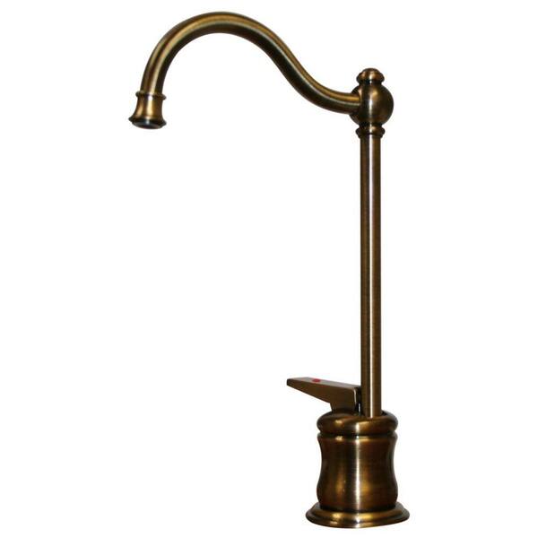 Whitehaus Collection 1-Handle Instant Hot Water Dispenser in Antique Brass