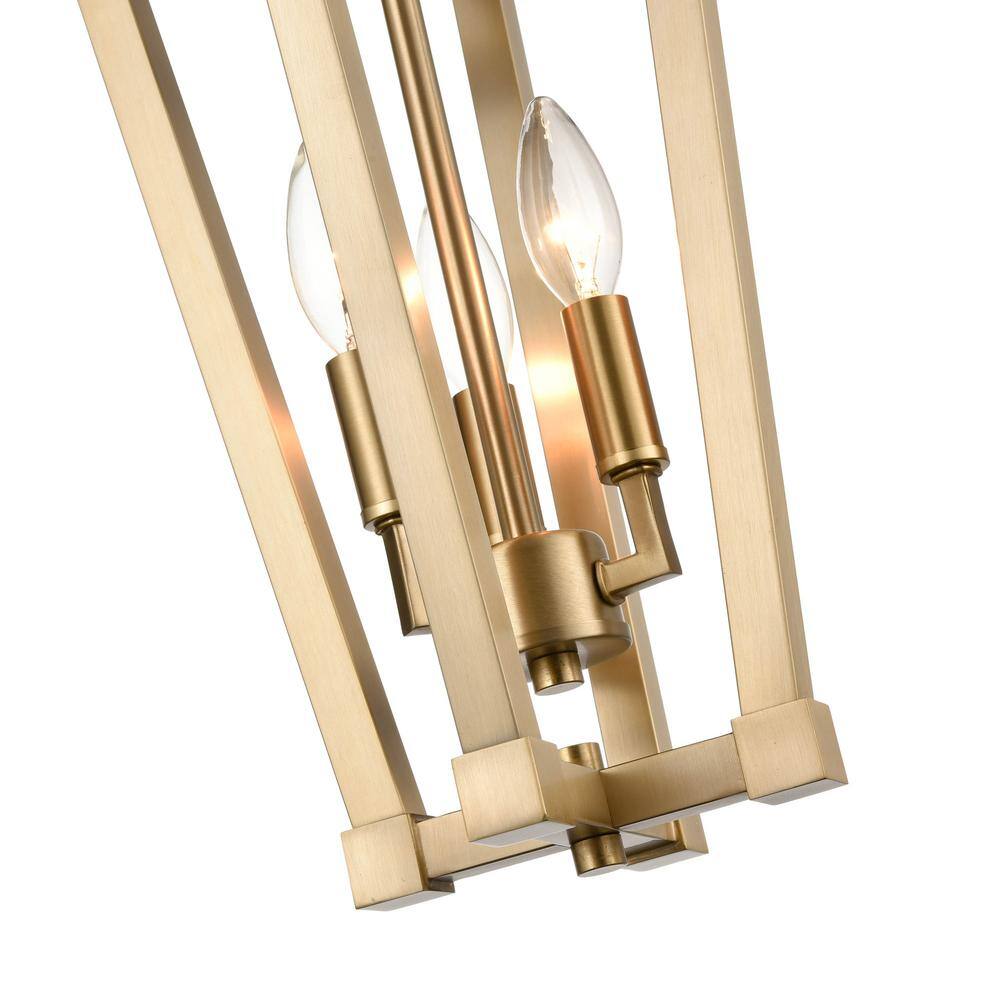 Modern Gold 9" Glass Island Pendant Light