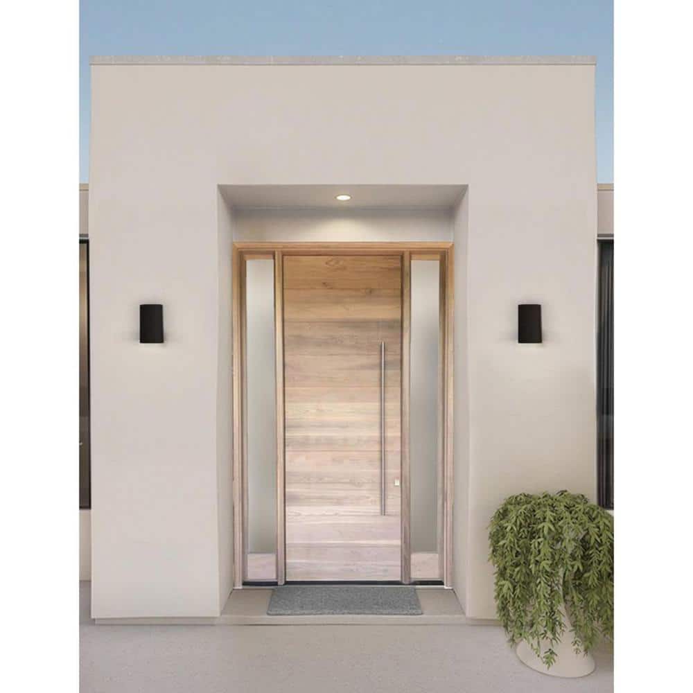 Black Bronze Cylinder Dimmable Wall Sconce