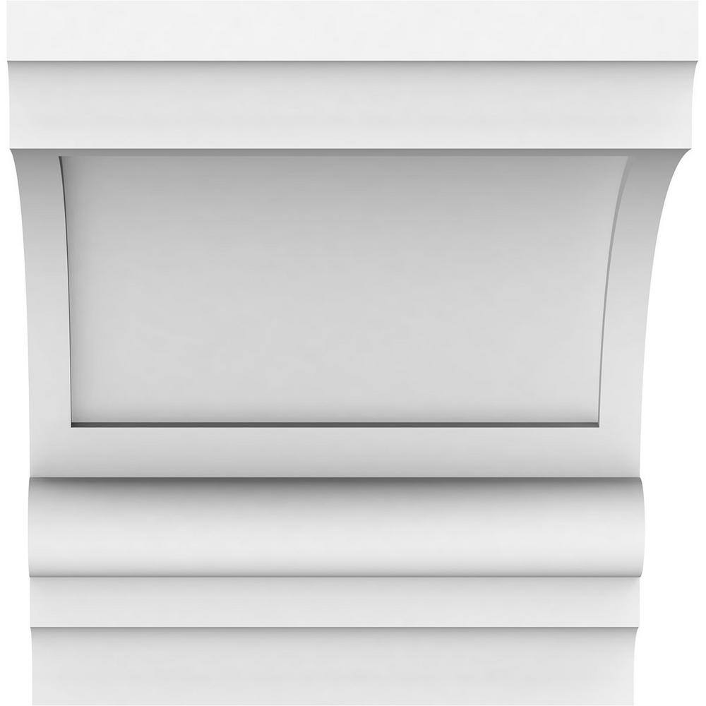 White Architectural Grade PVC Decorative Corbel 5"W x 6"D x 6"H