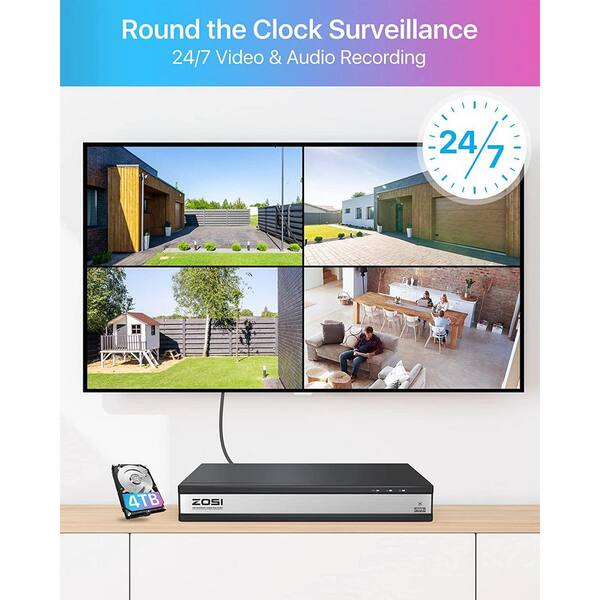 Reviews for ZOSI 4K Ultra HD 16-Channel POE 4TB NVR Security