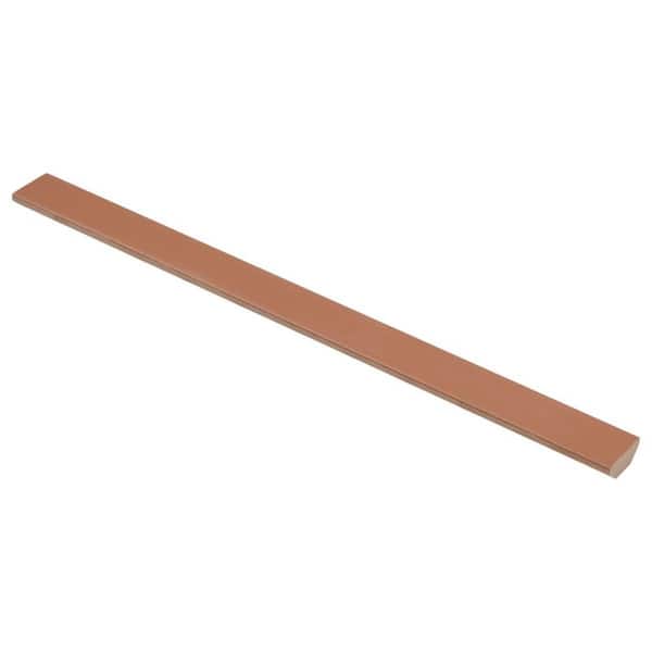 Marlow Terracotta 0.78 in. x 10.62 in. 3D Matte Ceramic Bullnose Wall Tile (0.05 Sq. Ft. / Each)