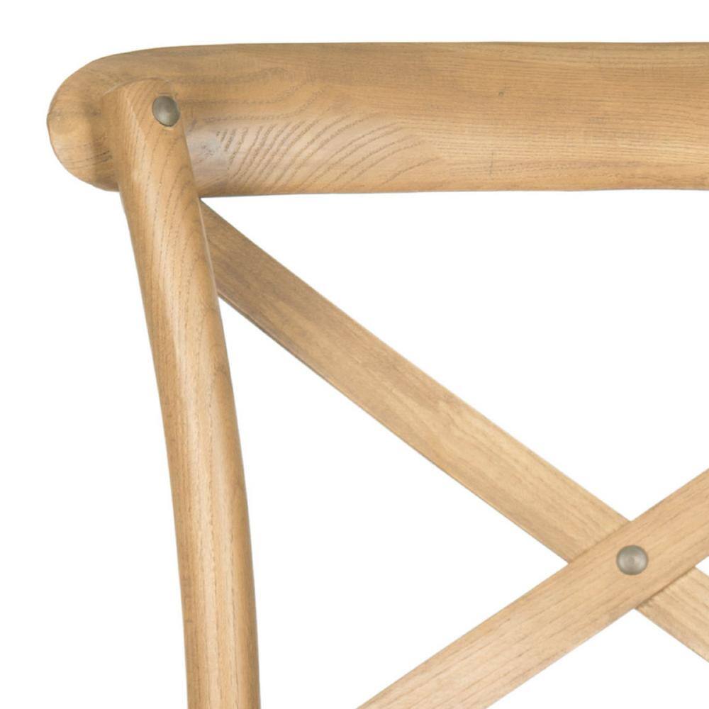 Transitional Weathered Oak Counter Stool 20"W x 21"D x 38"H