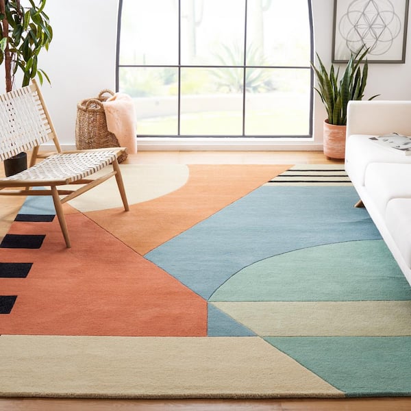 Rodeo Drive Gold 8 ft. x 10 ft. Geometric Area Rug