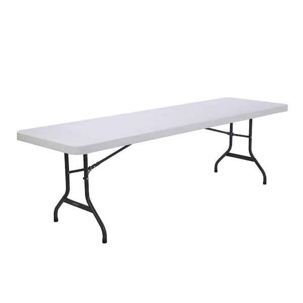 Lifetime 8 ft. White Granite Plastic Folding Table (Commercial)