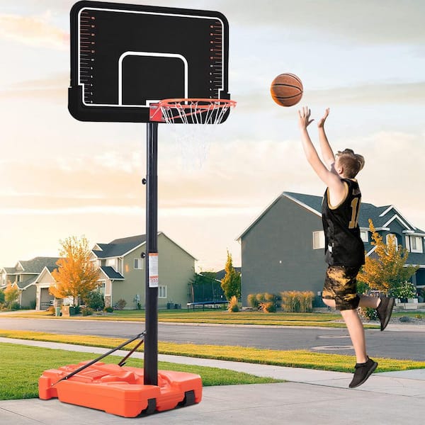 maocao hoom 43.5 in. Outdoor Adjustable Portable Basketball Hoop with  Vertical Jump Measurement DJ-C-MS212549AB - The Home Depot