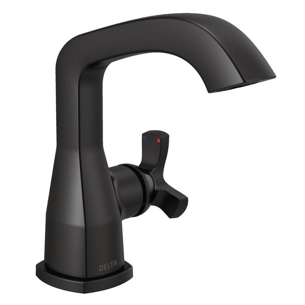 Delta Stryke Single Handle Single Hole Bathroom Faucet with Metal Pop ...