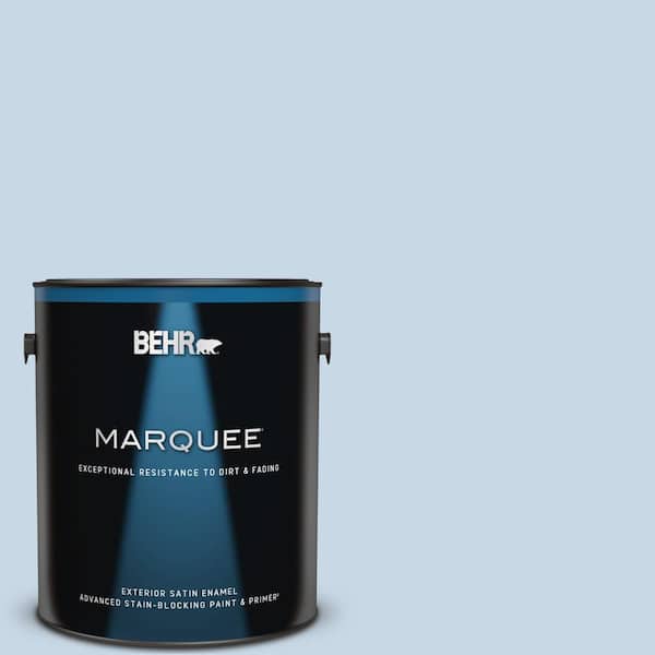 BEHR MARQUEE 1 gal. #580C-2 Lively Tune Satin Enamel Exterior Paint & Primer