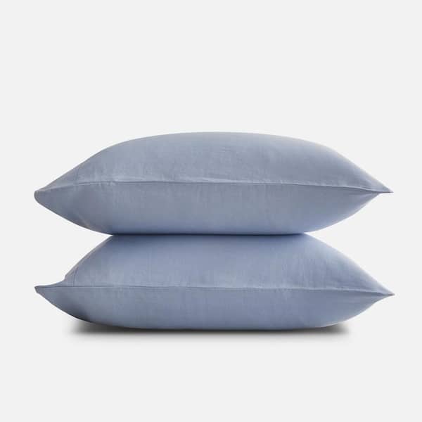 SIJO Sky French Linen King Pillowcase (Set of 2)