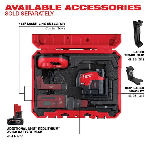 Milwaukee cordless best sale laser level