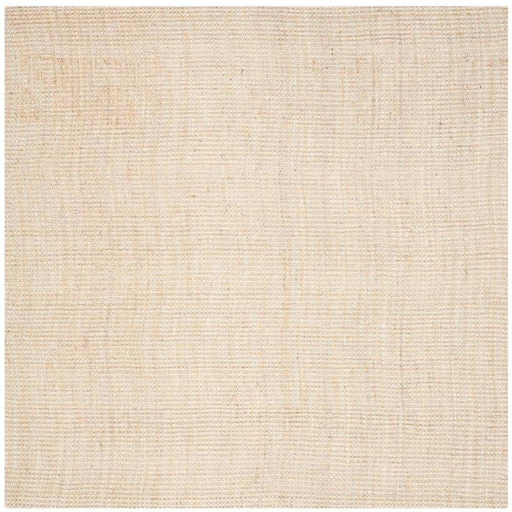 Natural Fiber Beige 9 ft. x 12 ft. Solid Area Rug
