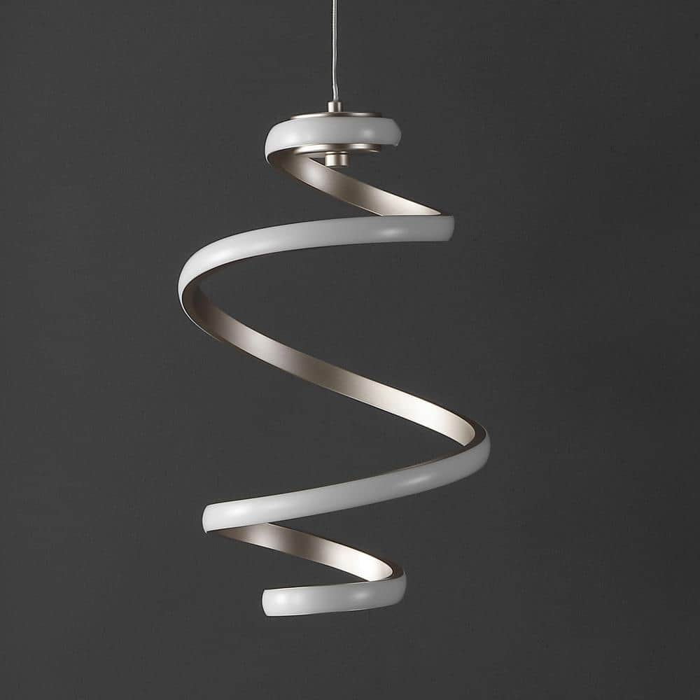 11" Silver Modern Minimalist Aluminum LED Pendant Light