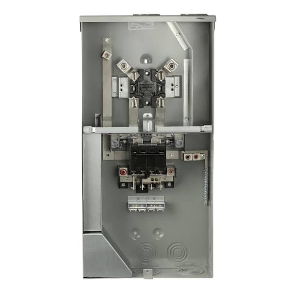 GE Power Mark Gold 200 Amp 4-Space 8-Circuit Meter Socket