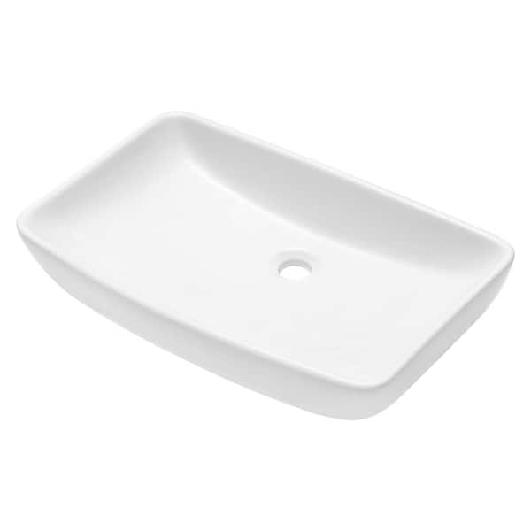 Tahanbath 24 Corner Bathroom Sink in White