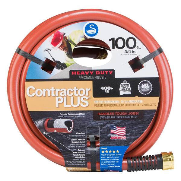 thumbnail image 2 of Camco 22863 25-Foot Heavy-Duty Contractor Water Hose – Double Layer PVC, 300 PSI Burst Strength, Drinking Water Safe 2 of 13