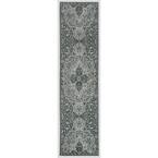 Emiko Gray 3 ft. x 10 ft. Ornamental Area Rug