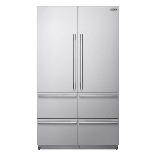 LG SIGNATURE 48 in. 26 cu. ft. French Door Column Refrigerator with Stainless Panel Pre-Assembled