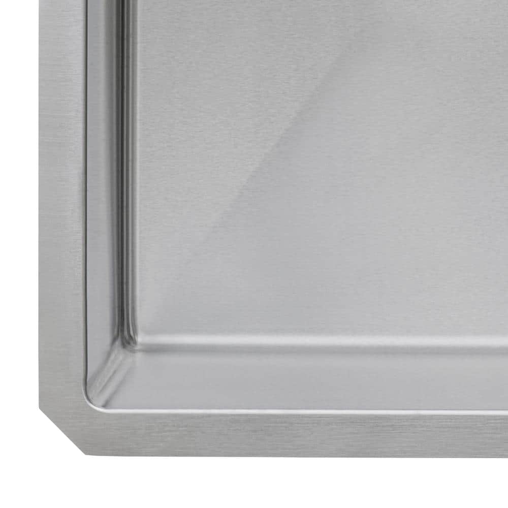 Ruvati 18" Stainless Steel Undermount Bar Prep Sink with Rounded Corners
