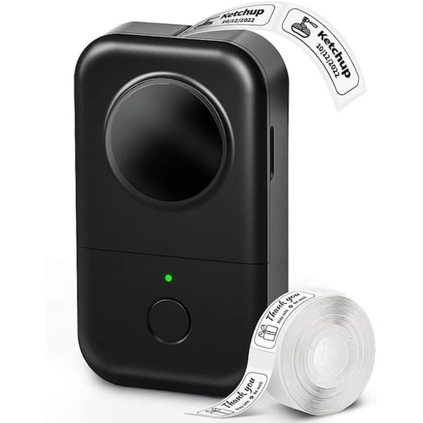 D30-BK Black Thermal Label Maker Machine Bluetooth D30-BK - The Home Depot
