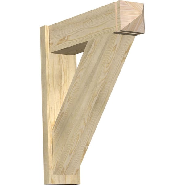 Ekena Millwork 8 in. x 34 in. x 30 in. Traditional Arts and Crafts Rough Sawn Douglas Fir Outlooker