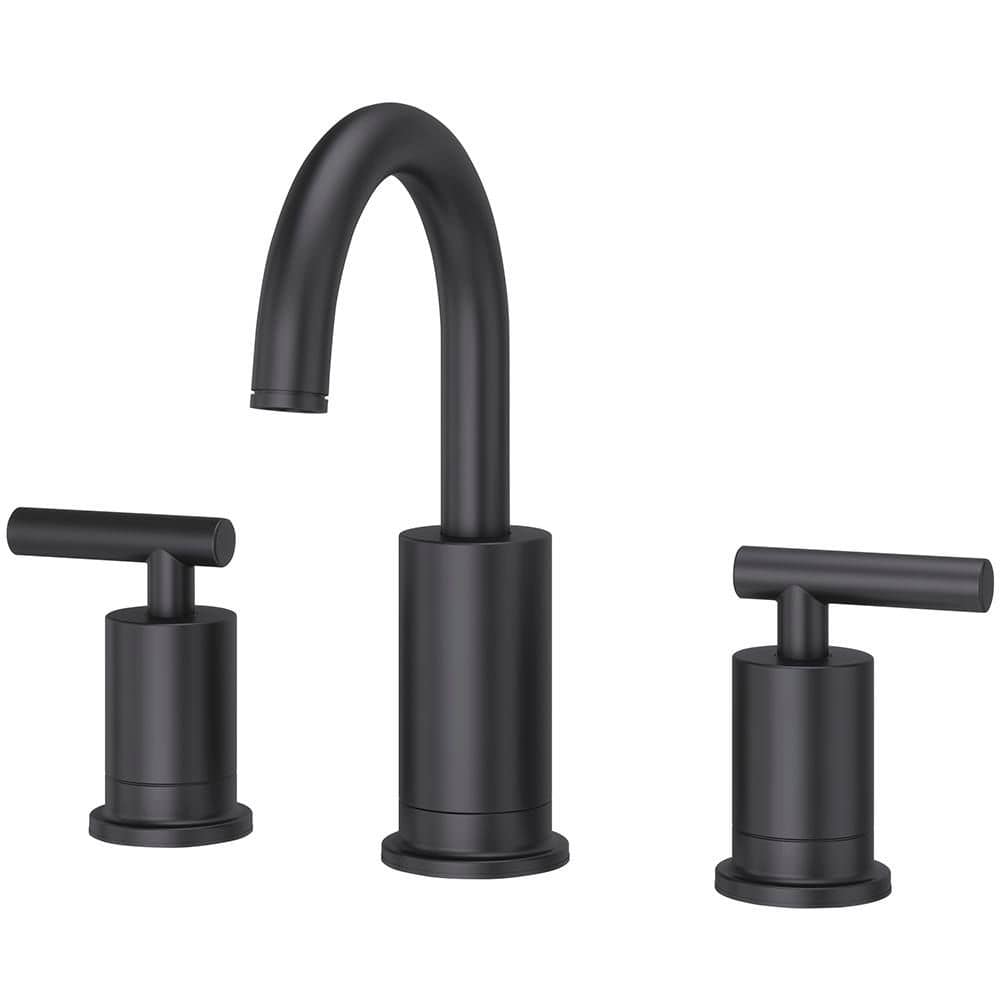 Contempra 8 in. Widespread 2-Handle Bathroom Sink Faucet in Matte Black price history on PriceWatchPro