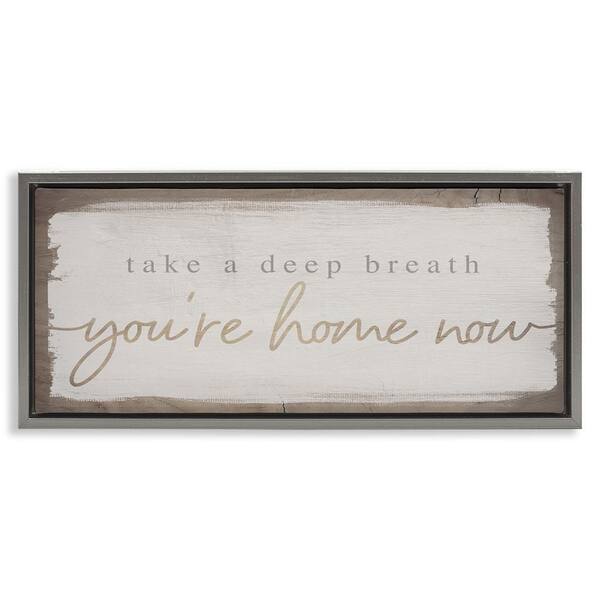 Stupell Industries You're Home Now Weathered Chic by Daphne Polselli ...