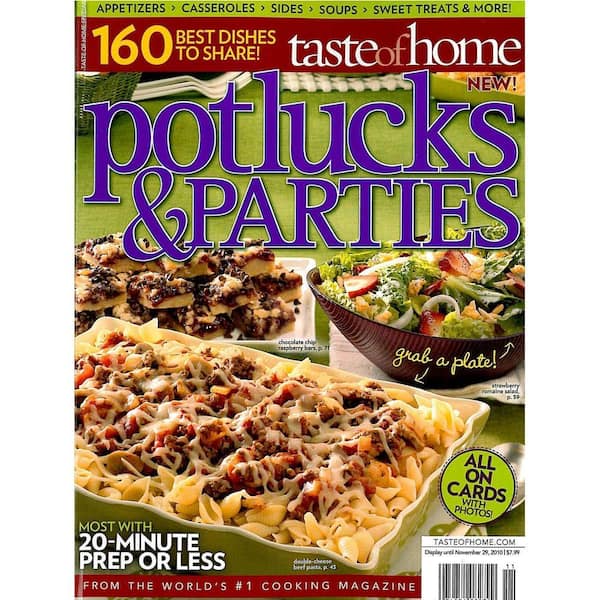 Taste of Home Potlucks and Parties Magazine
