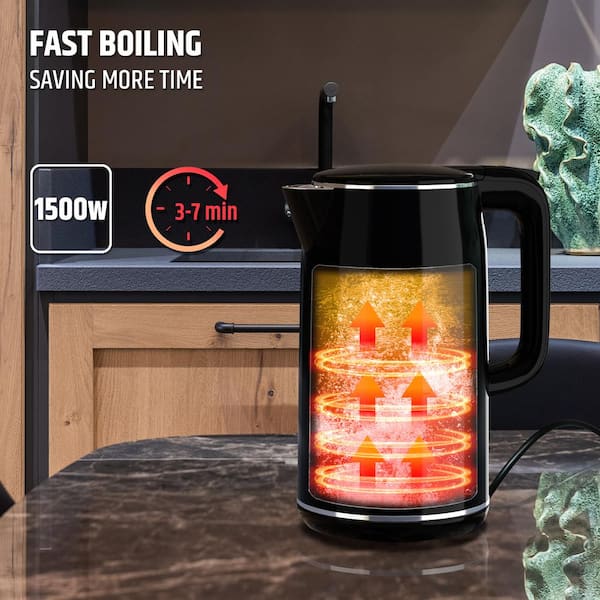 Electric kettle with smart temperature setting