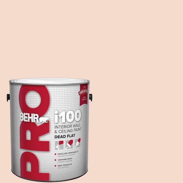 BEHR PRO 1 gal. #M190-1 Pink Sea Salt Dead Flat Interior Paint